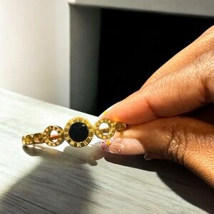 Gold and Black Bracelet